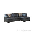 Le sofa faisant le coin en cuir synthétique place le sofa de salon place des meubles